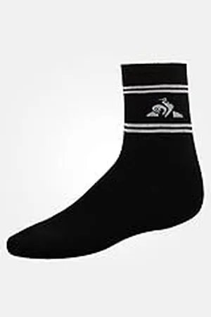 Le Coq Sportif ESS BICOLORES Crew Socks N°1 Calcetines, Unisex niños, Black/Optical White, 35-38