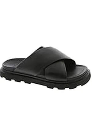 UGG Capitelle Crossband, Sandalias deslizantes Mujer, Black, 39 EU