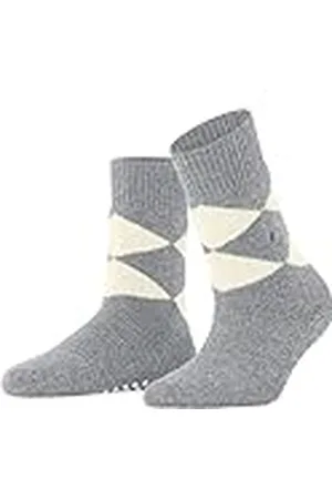 Burlington Cosy Argyle W Hp lana puños en la suela 1 par, Calcetines para casa Mujer, , 36/41 EU