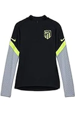 Nike ATM Y Nk Dry Strke Dril Top Cl Long Sleeved t-Shirt, Unisex niños, Black/Wolf Grey/Volt no sponsor-3rd, M