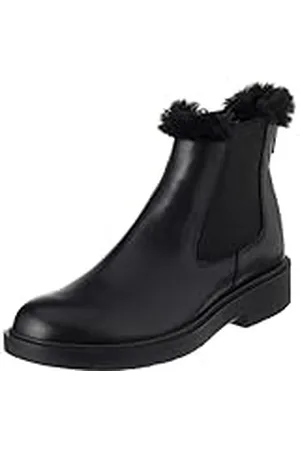 Geox D Spherica Ec1, Bota de Tobillo, Negro, 39.5 EU