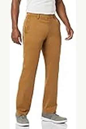 Amazon Pantalón de Golf Elástico de Ajuste Clásico - colores interrumpidos Hombre, , 33W / 28L