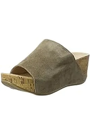 Andrea Conti 1541501, Zuecos Mujer, Marrón (Taupe 066), 35 EU