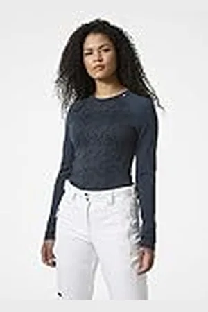Helly Hansen W Lifa Merino Midw Gra Crew, Camisa Mujer, (Blue), XL