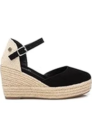 Refresh Alpargatas Mujer Negro - Calzado Cómodo y Versátil - Moda casual - Modelo 17264406 (Talla 39)