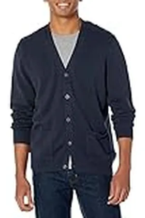 Amazon Suéter Cárdigan de Algodón Hombre, , L