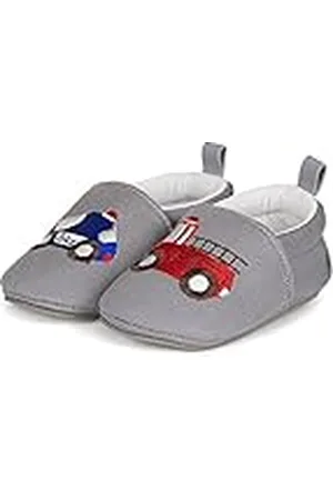 Sterntaler Baby-krabbelschuh - Pantuflas Bebé-Niñas, Grau (Steingrau), 17/18