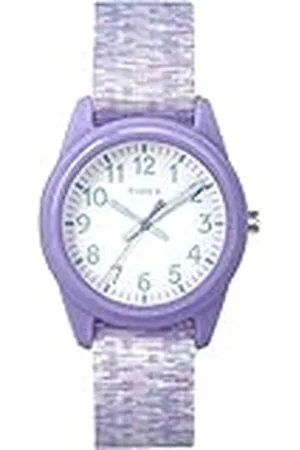 Timex Orologio Girls Time Machines Viola/Bianco con cinturino in tessuto elastico TW7C12200