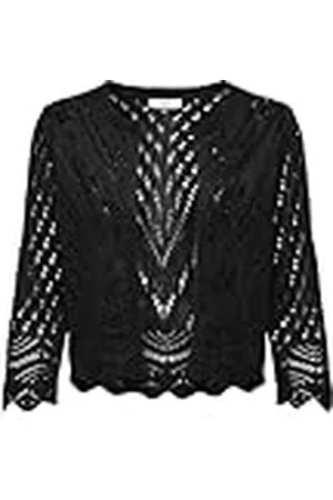 JDY JACQUELINE DE YONG sun 3/4 Cropped Cardigan Knt, Negro, M para Mujer