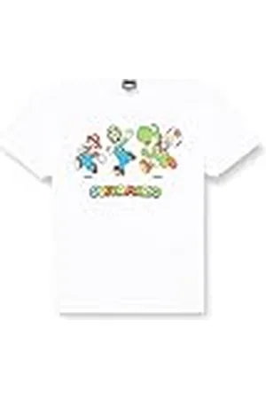 Super Mario Niño Camiseta de Manga Corta, , 1-14 ANS para Niños