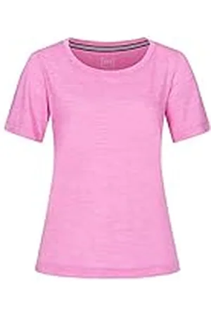 Supernatural Camiseta Fina de Manga Corta para Mujer, con Lana de Merino, W Essential Scoop tee, Mujer, Camiseta de Manga Corta Fina., SNW011270K32XS, , Extra-Small