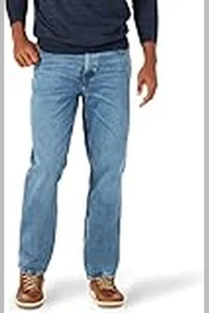 Lee Legendary Relaxed Straight Jean Jeans, Azul Verdadero, 40W / 30L para Hombre