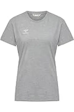 Hummel GO 2.0 Camiseta S/S Sportshirt Mujer Manga Corta para Deporte, Fitness & Tiempo Libre - Camiseta básica de 100% Algodón Orgánico - Material Elástico - Cuello Redondo