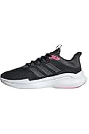 adidas AlphaEdge + Shoes, Zapatillas para Correr Mujer, Core Black/Grey Six/Pink Fusion, 43 1/3 EU