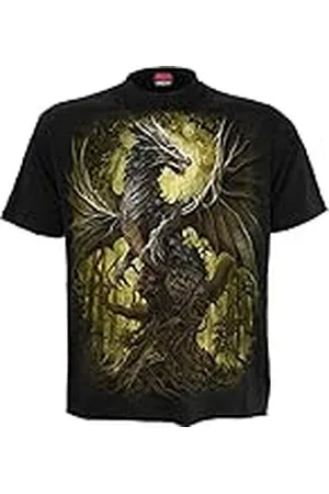 Spiral Oak Dragon Hombre Camiseta 4XL 100% algodón Regular