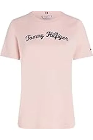 Tommy Hilfiger Camiseta de Manga Corta Mujer Regular Cuello Redondo, , XS