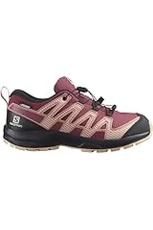 Salomon XA Pro V8 Clima Waterproof Zapatillas de Exterior para Niños, Ajuste preciso, Agarre en todo tipo de terrenos, Look deportivo, Earth Red, 34