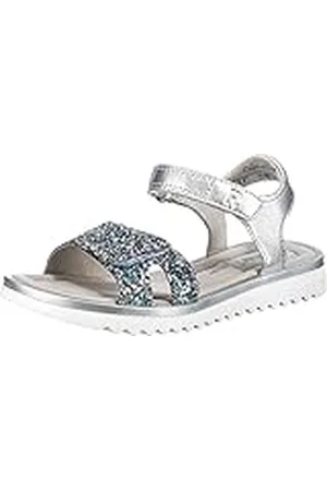 Richter Kinderschuhe Emma, Sandalia Niñas, Silver, 35 EU