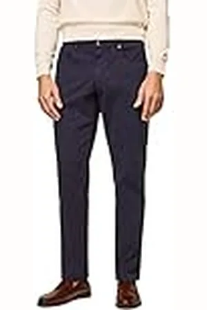 Hackett Texture 5 Pkt Pantalones, Navy Blazer, 28W/34L para Hombre