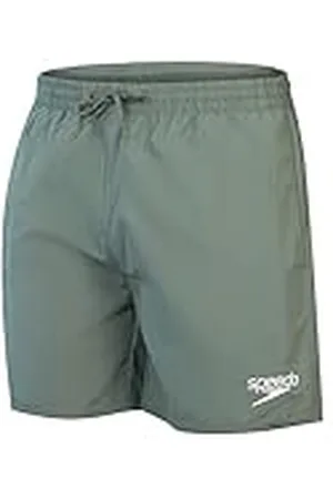Speedo Bañador Watershort de 16" | Secado rápido | Ajuste cómodo | Estilo clásico | Cintura con cordón Short de Agua para Hombre, Verde campiña, XS