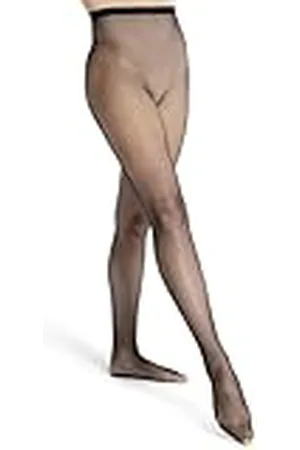 Capezio Medias Profesionales Sin Costura de Red, Negro XL
