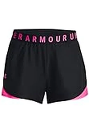 Under Armour Play Up Shorts 3.0 Pantalones cortos de mujer, pantalones cortos deportivos con bajo redondeado, color /rosa fantasía/rosa fantasía