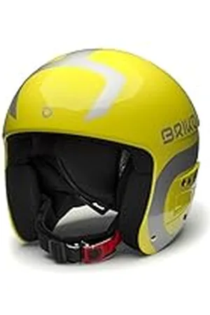 Briko Helmet, Unisex niños, Shiny Barberry Yellow-ÓSLO Gray, XS