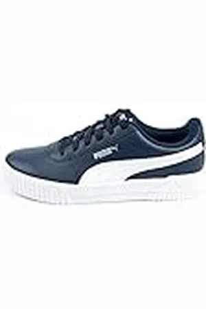 PUMA Carina L Jr, Zapatillas, Niñas, Azul (Peacoat/ Blanco/ Plata), 35.5 EU