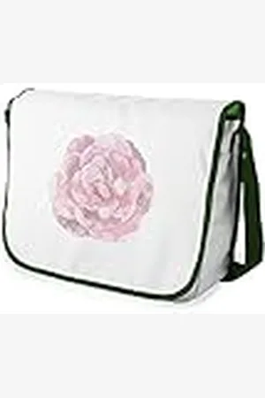Le Jardin du Lin Bolsas de mensajero con estampado digital con correas de color caqui para niñas y niños, regreso a la escuela, bolsas de mensajero para estudiantes, bolsos de hombro, tamaño: 29 x 36