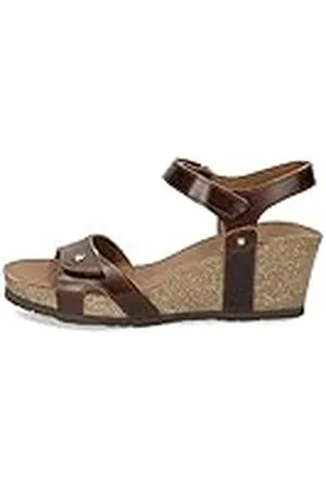 Panama Jack Julia Clay, Sandalia con Pulsera Mujer, Marrón (Cuero B1), 41.5 EU