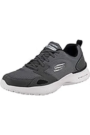 Skechers SKECH-AIR DYNAMIGHT VENTURIK, Zapatillas de deporte para Hombre, Charcoal Synthetic/Textile/Trim, 46 EU