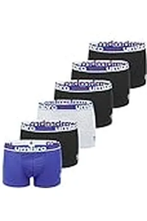 Umbro Calzoncillos Hombre Boxer 100% Algodón, Ropa Interior Hombre, Malla Ventilada, Natural (Lote de 6)