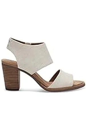 TOMS Majorca Cutout, Sandalias de Tacón Mujer, Beige, 42 EU