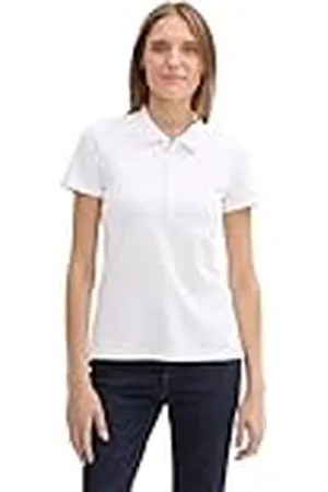 TOM TAILOR 1044731 Polo, 20000-White, XS Mujeres