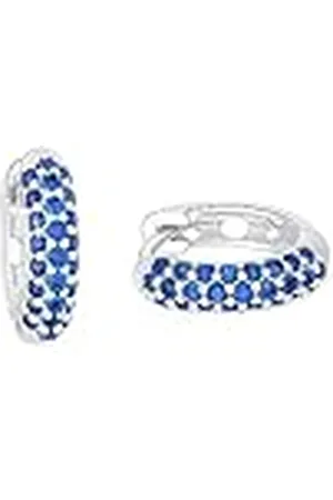 Prinzessin Lillifee Pendientes de aro de plata de ley 925 para niñas, con circonita, 1,2 cm, plateados, en caja de regalo, 2037072
