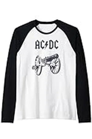 AC/DC ACDC Cannon Tie Dye Rock Music Band Camiseta Manga Raglan