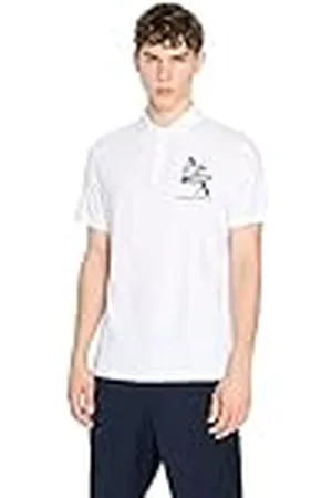 Armani Exchange Polo de algodón de Corte estándar Camiseta, , XL para Hombre