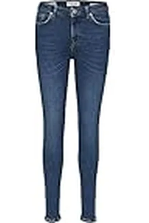 SELECTED Slfsophia MW Skinny BLU Jean U Noos Jeans, Dark Azul Denim, Talla única para Mujer