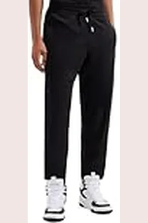 Armani Exchange Cotton Interlock Jogger with Vertical Logo Tape Pantalones de chándal, , XXL de los Hombres