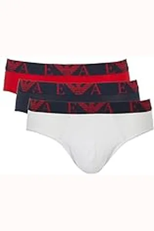 Emporio Armani Bold Monogram 3-Pack Brief Bragas, , XXL de los Hombres