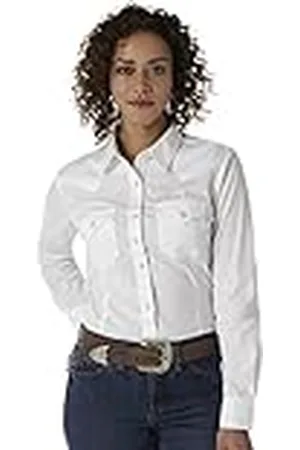 Wrangler Camisa Western con Dos Bolsillos para Mujer, , Medium