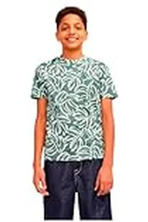 JACK & JONES Jorlafayette AOP tee SS Crew Neck Jnr Camiseta, , 152 para Niños