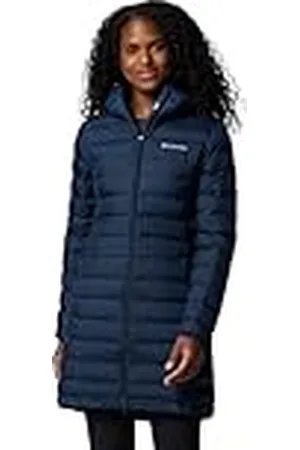 Columbia Chaqueta Larga de Plumón con Capucha para Mujer, Lake 22 II