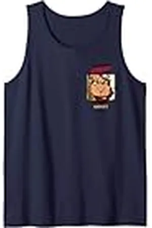 Chucky Here’s Breaking Through Faux Pocket Camiseta sin Mangas