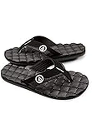 Volcom Recliner Sndl - Sandalias de material sintético para hombre, Negro - Schwarz (Black White BWH), 40