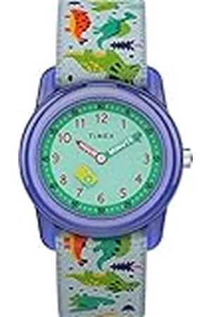 Timex Kids Analog 28mm Elastic Fabric Strap Watch, Reloj de pulsera para Unisex niños
