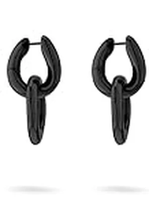 liebeskind Pendientes de aro Berlin de acero inoxidable, 3,0 cm, Acero inoxidable, Sin piedra preciosa