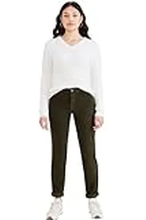 Dockers Weekend Chino Slim Fit, Extra Tall, Pantalones para Mujer, 25