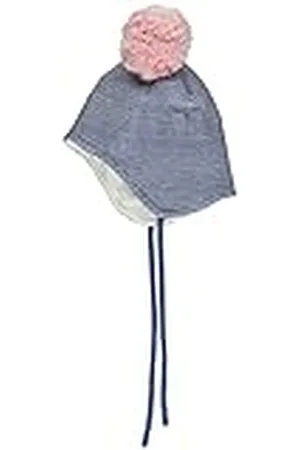 Sterntaler Strickmütze Ringeli Sombrero, Azul Medio, 51 cm para Bebés