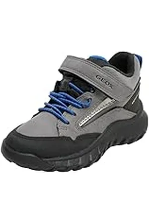 Geox J SIMBYOS Boy B ABX, Zapatillas para Niños, Grey/Royal, 24 EU